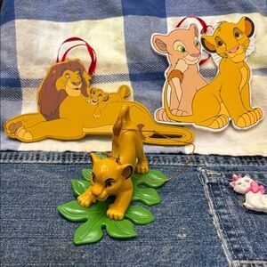 90s Lion King Christmas Ornaments Bundle